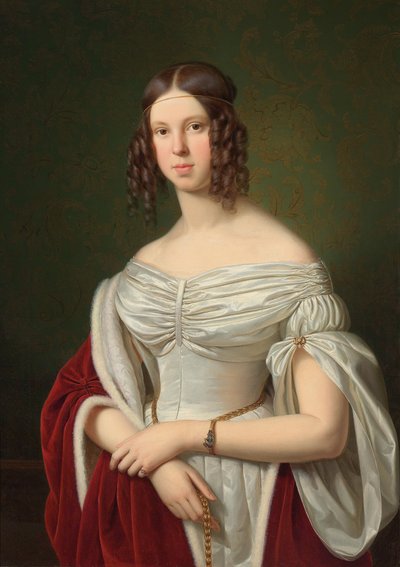 Portret van Marie Felicitas zu Fürstenberg door Franz Ittenbach